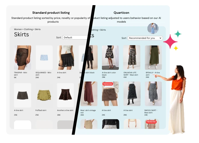 Personalized product listing