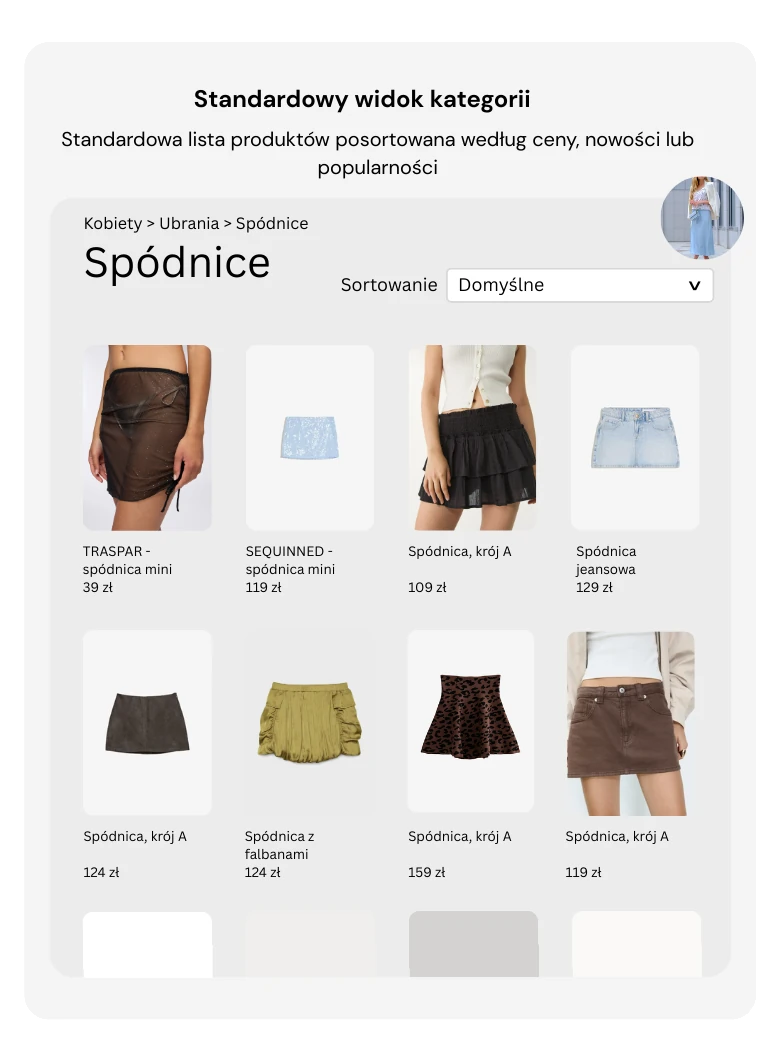 Zwykły listing produktowy