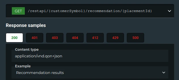 Headless recommendation engine