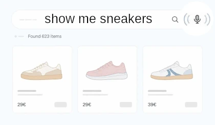 Wyszukiwarka AI dla e-commerce - wyszukiwanie głosowe